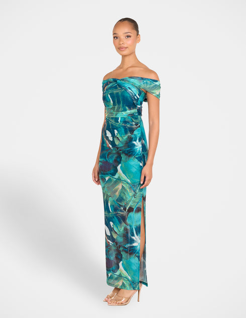 Brit Off Shoulder Maxi Dress